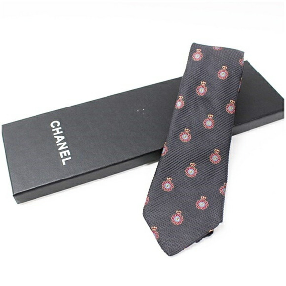 CHANEL silk tie for men